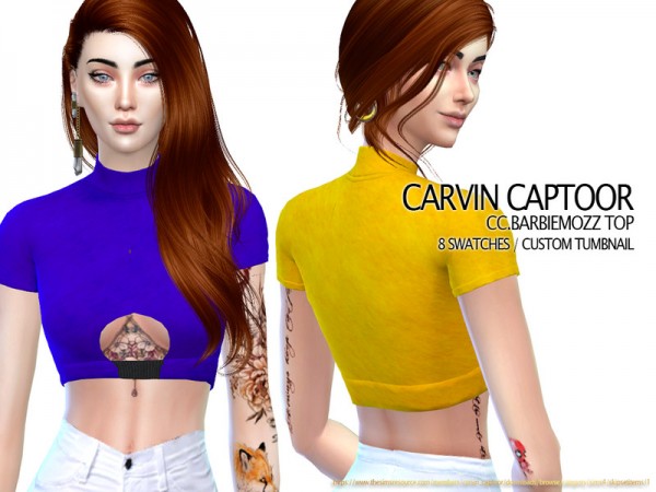  The Sims Resource: Barbiemozz Top by carvin captoor