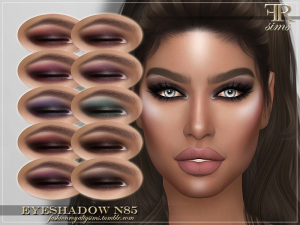  The Sims Resource: Eyeshadow N85 by FashionRoyaltySims