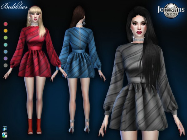  The Sims Resource: Bubblies dress by jomsims