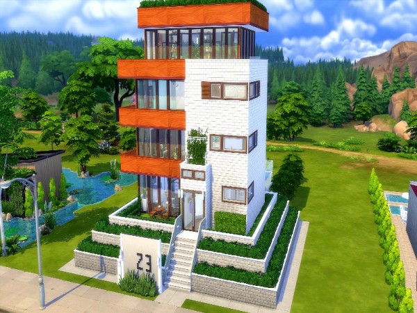  The Sims Resource: Modern Tower no. 23str by GenkaiHaretsu