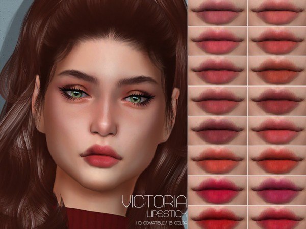  The Sims Resource: Victoria Lipstick by Lisaminicatsims
