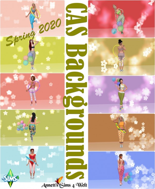  Annett`s Sims 4 Welt: CAS Backgrounds Spring 2020