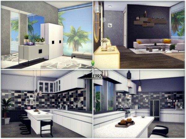  The Sims Resource: Black and white House by nobody1392