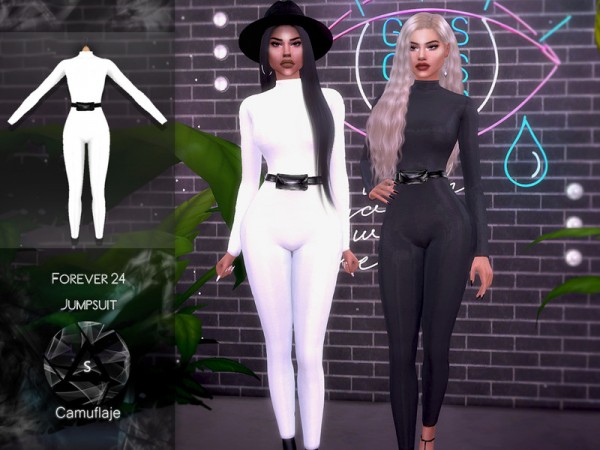  The Sims Resource: Forever 24 Jumpsuit by Camuflaje