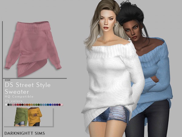  The Sims Resource: Street Style Sweater by DarkNighTt