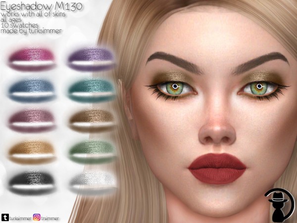  The Sims Resource: Eyeshadow M130 by turksimmer