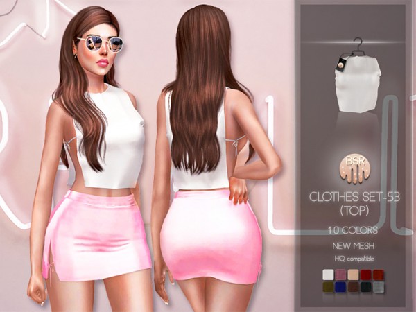  The Sims Resource: Clothes SET 53 Top by busra tr