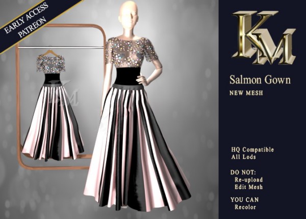  KM: Salmon Gown