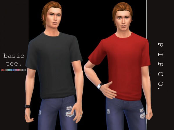  The Sims Resource: Basic tee by Pipco