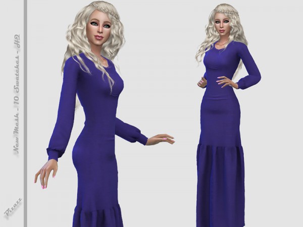  The Sims Resource: Long Gown 003 by pizazz