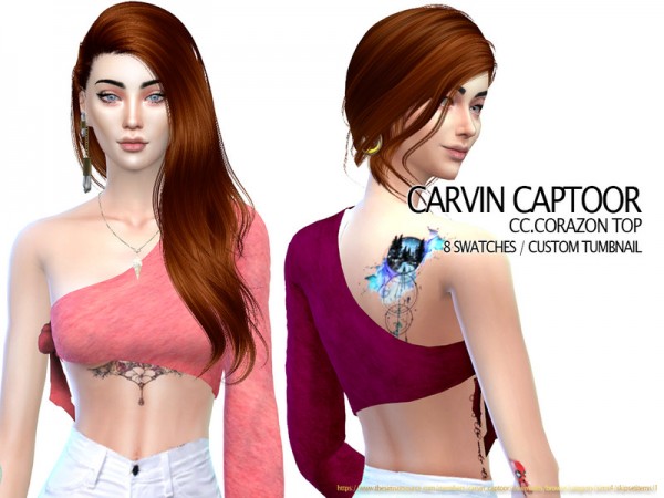  The Sims Resource: Corazon top by carvin captoor