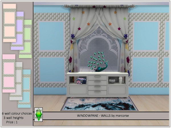  The Sims Resource: Windowpane   Walls by marcorse