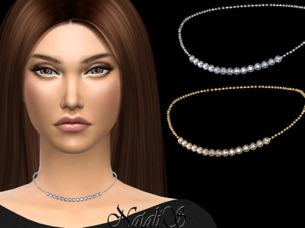  The Sims Resource: Cell crystal necklace by NataliS