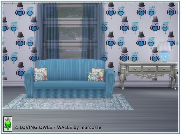  The Sims Resource: Loving Owls   Walls by marcorse