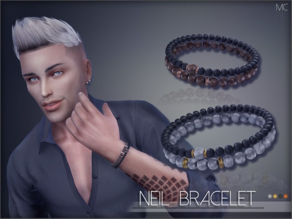  The Sims Resource: Neil Bracelet by Mathcope