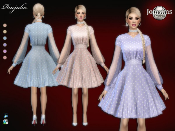  The Sims Resource: Ruejulia dress by jomsims