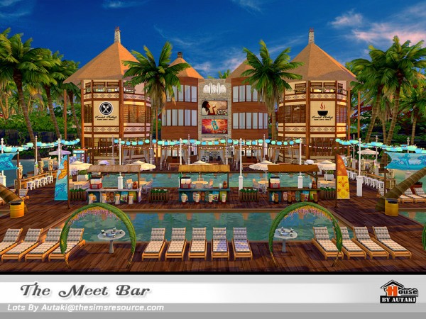  The Sims Resource: The Meet Bar NoCC by autaki