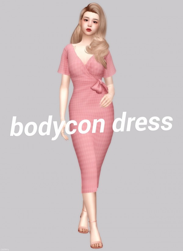  Casteru: Bodycon Wrap Dress