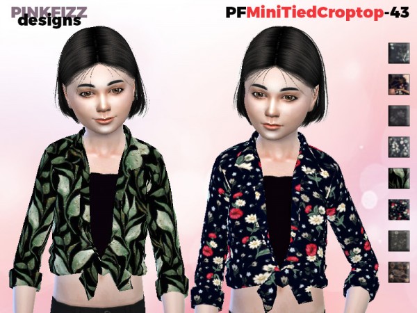  The Sims Resource: Mini Tied Crop PF43 by Pinkfizzzzz