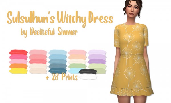  Deelitefulsimmer: Witchy dress recolored