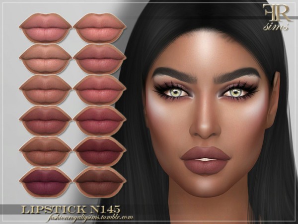  The Sims Resource: Lipstick N145 by FashionRoyaltySims