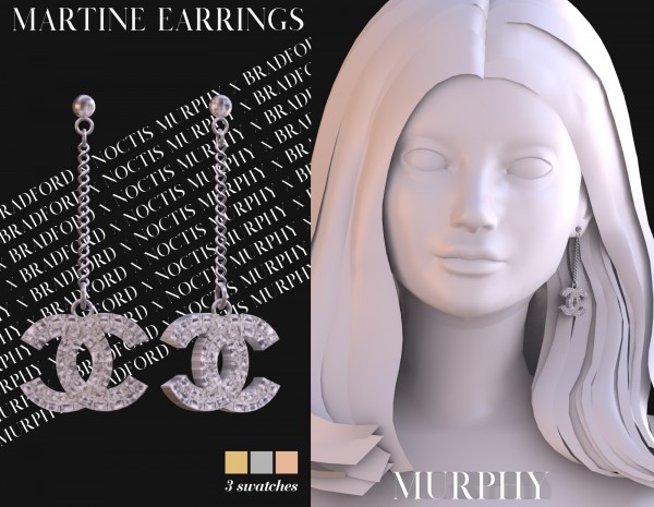  Murphy: Martine Earrings by  Silence Bradford
