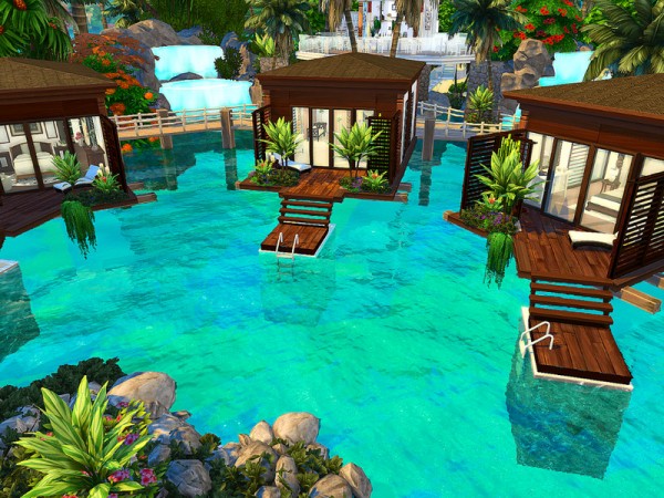  The Sims Resource: Tropical Tiny House Resort   No CC by Sarina Sims