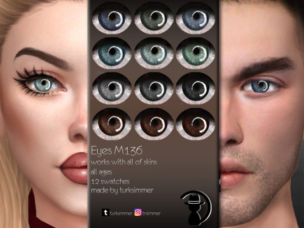  The Sims Resource: Eyes M136 by turksimmer