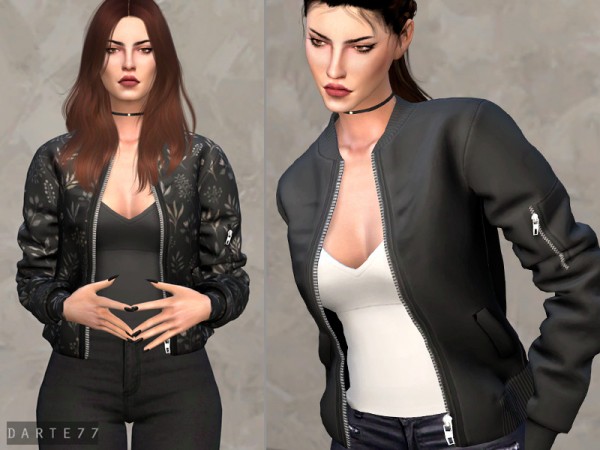  The Sims Resource: Bomber Jacket by Darte77