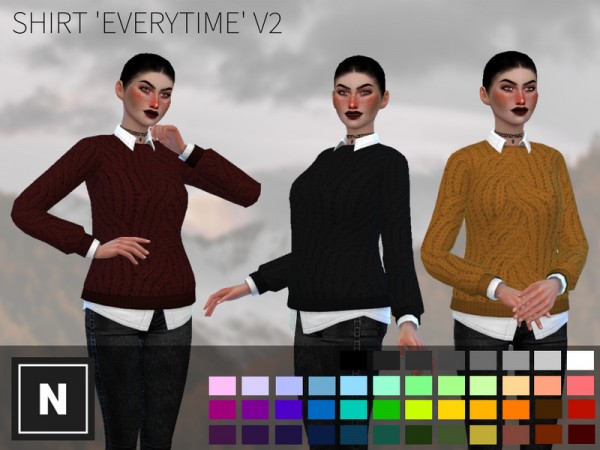  The Sims Resource: Everytime v2   shirt by networksims