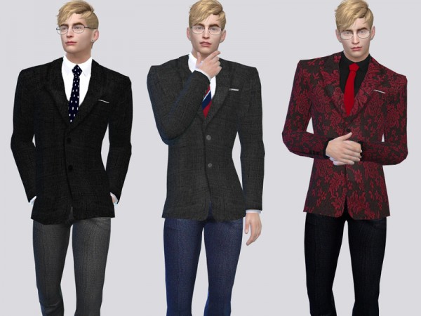  The Sims Resource: The Americana Suit Jacket by McLayneSims