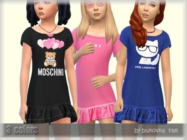  The Sims Resource: Dress Frill by bukovka
