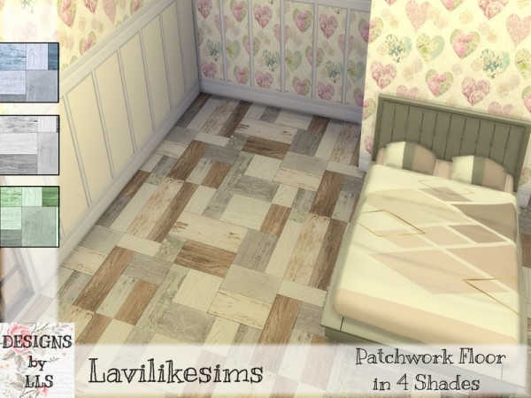  The Sims Resource: Patchwork Floors by lavilikesims