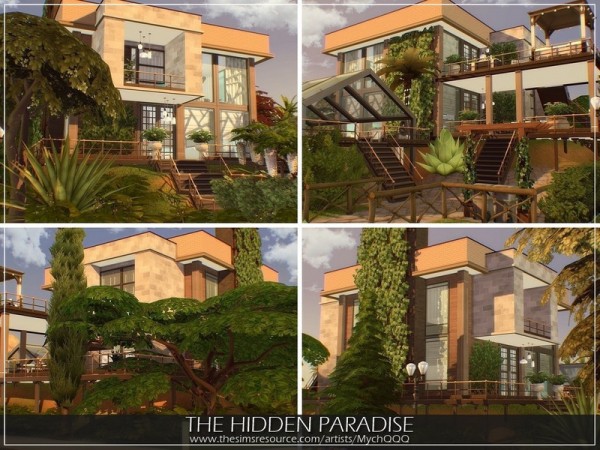  The Sims Resource: The Hidden Paradise house by MychQQQ