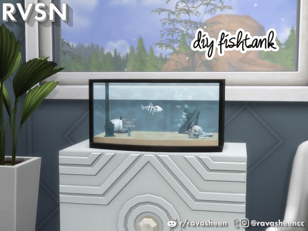  The Sims Resource: Sofishticated DIY Mini Aquarium by RAVASHEEN