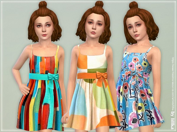  The Sims Resource: Girls Dresses Collection P136 by lillka