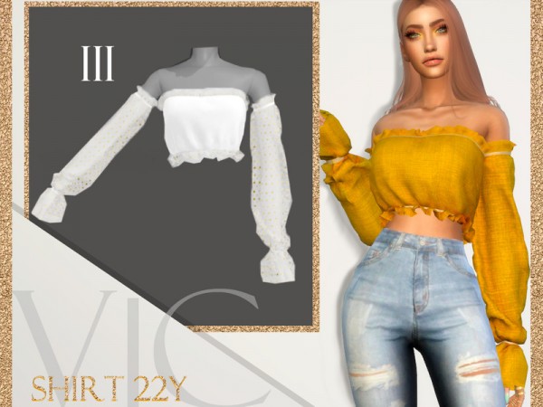  The Sims Resource: Shirt 22Y III by Viy Sims