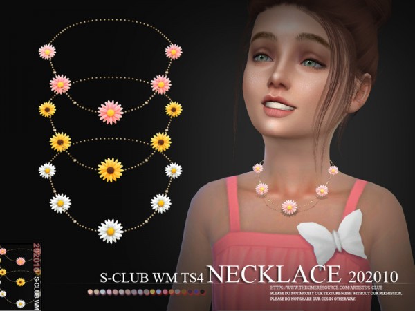  The Sims Resource: WM Necklace 202010 by S Club