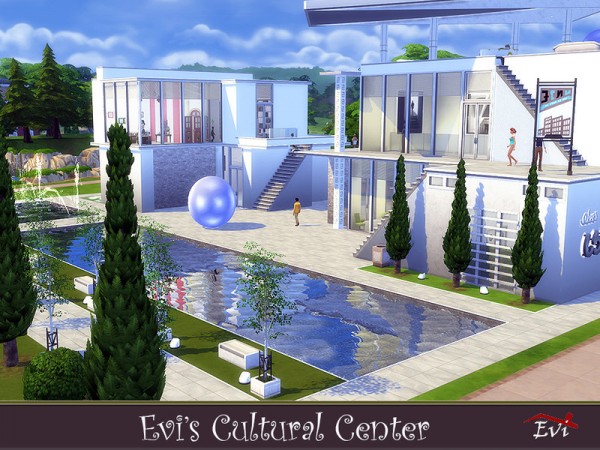  The Sims Resource: Cultural center by evi
