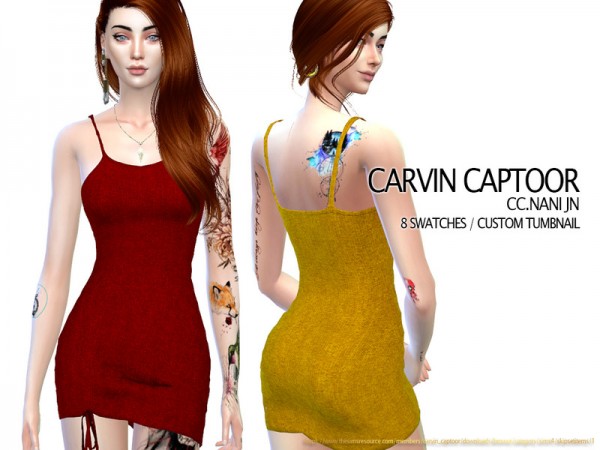  The Sims Resource: Nani JN Dress by carvin captoor