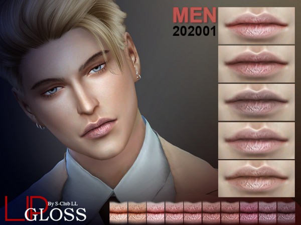 The Sims Resource: Men Lip 202001 by S Club