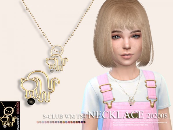  The Sims Resource: Necklace 202008 by S Club