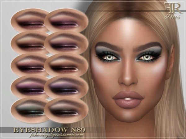  The Sims Resource: Eyeshadow N89 by FashionRoyaltySims