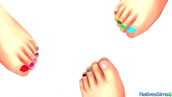  Natives Sims: Nails Colors