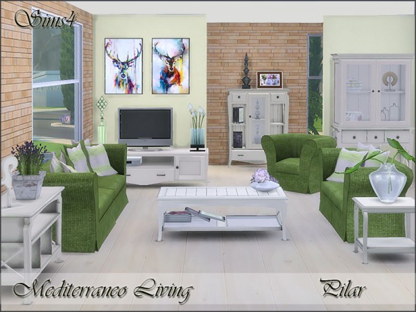  The Sims Resource: Mediterraneo Living by Pilar