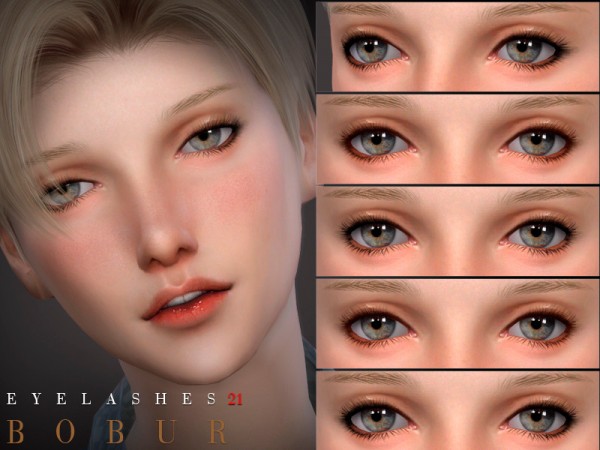  The Sims Resource: Eyelashes 21 by Bobur3