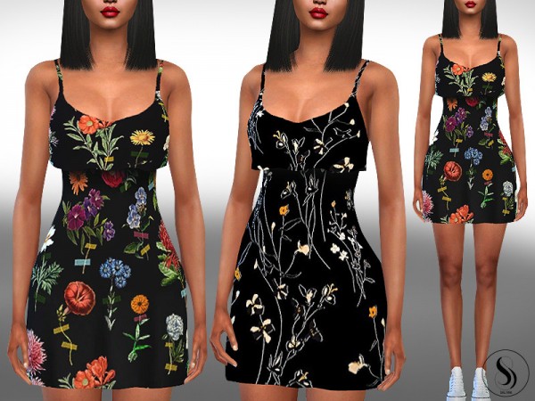  The Sims Resource: Trendy Mesh Summer Dresses by Saliwa