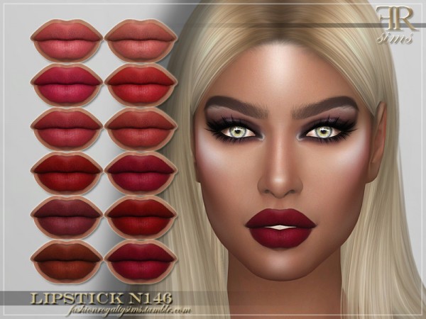  The Sims Resource: Lipstick N146 by FashionRoyaltySims