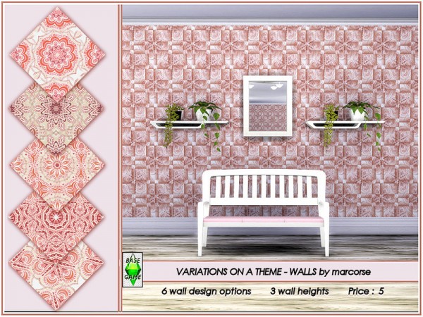  The Sims Resource: Variations on a Theme   Walls by marcorse