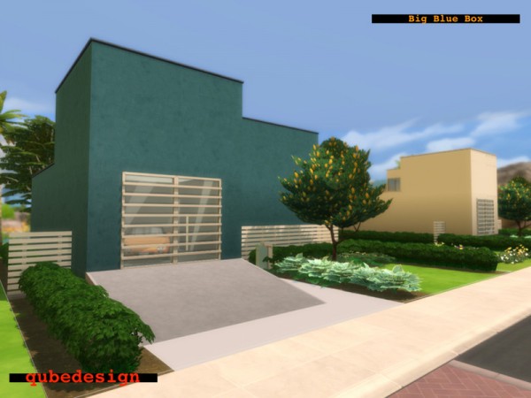  The Sims Resource: Big Blue Box   No CC by QubeDesign